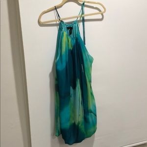 Silk halter style BCBG cocktail dress